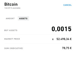 Kauf von Bitcoins
